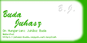 buda juhasz business card